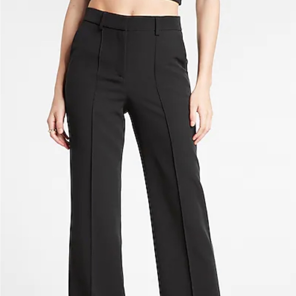 HIGH WAISTED PINTUCK TROUSER PANT